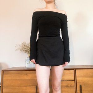Black Off shoulder top